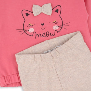 BabyBol Fuchsia Cat 2 piece set