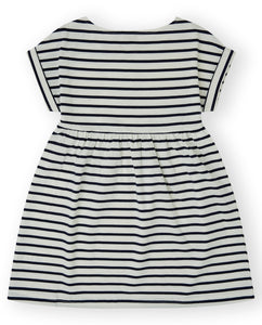 Canada House Navy and White Stripped Dress