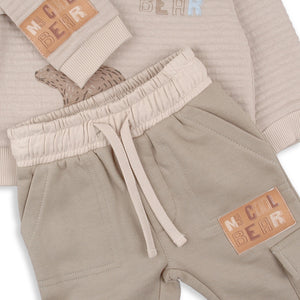 BabyBol Beige Cool Bear 2 Piece Set