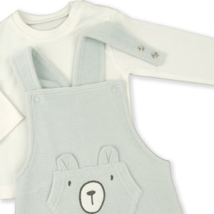 BabyBol Blue Babygro Dungaree Set