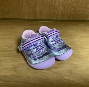 Hush Puppies Silver and purple Pre-walker