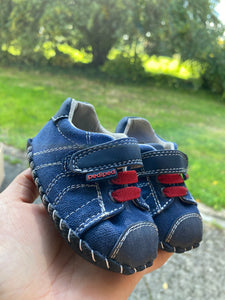 Pediped Jake Navy Red Baby Shoe