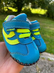 Pediped Cliff Aqua Lime Baby Shoe