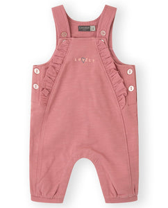 Canada House “Lovely” Pink Floral Dungaree and Tee Set