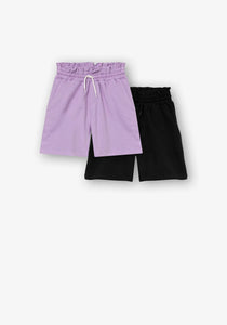 Tiffosi Latte Purple & Black Short Set