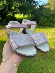 Garvalin Pink Silver Sandals