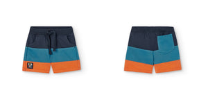 Boboli Navy and Orange Shorts