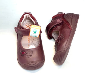 Biomecanics A23 Leather Mary-Jane Shoe Maroon
