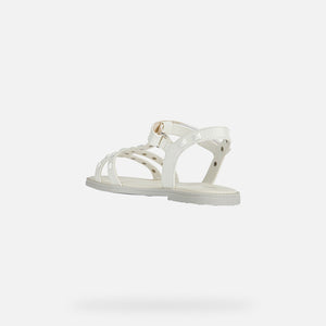 Geox D13 Karly White Sandal