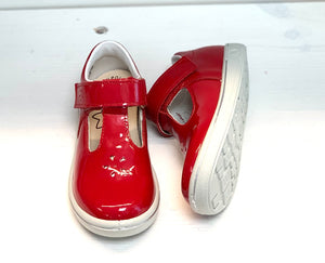 Ricosta A32 Winona T-Bar Shoe Red Patent