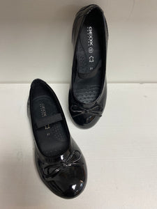 Geox Y16 Black School Shoe