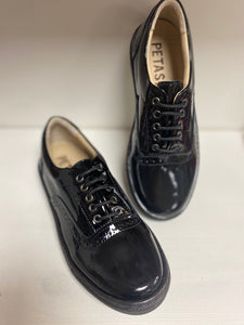 Petasil Y9 Payle Black Patent Shoes