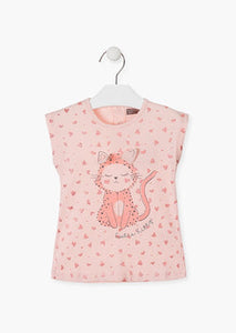 Losan Kitten Print Dress