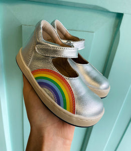Petasil B14 Freya Mary-Jane Shoe Silver/Rainbow