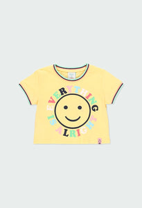 Boboli Yellow Smiley Face T-Shirt