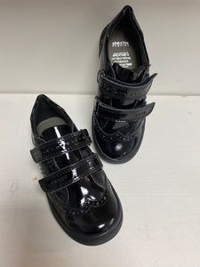 Geox Y8 Hadriel Black School Shoe