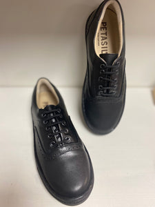 Petasil Y15 Payle Black Leather Shoes