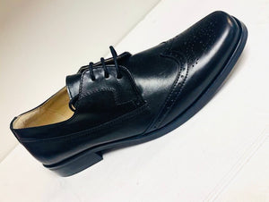Petasil Y42 Topper Black School Shoe