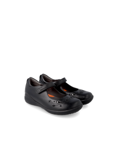 Biomecanics C27 Black Leather School Shoe
