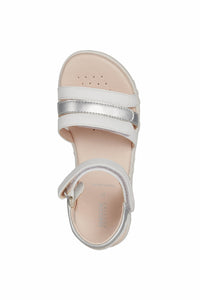 Geox D6 Haiti White/Silver Sandal