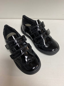 Geox Y8 Hadriel Black School Shoe